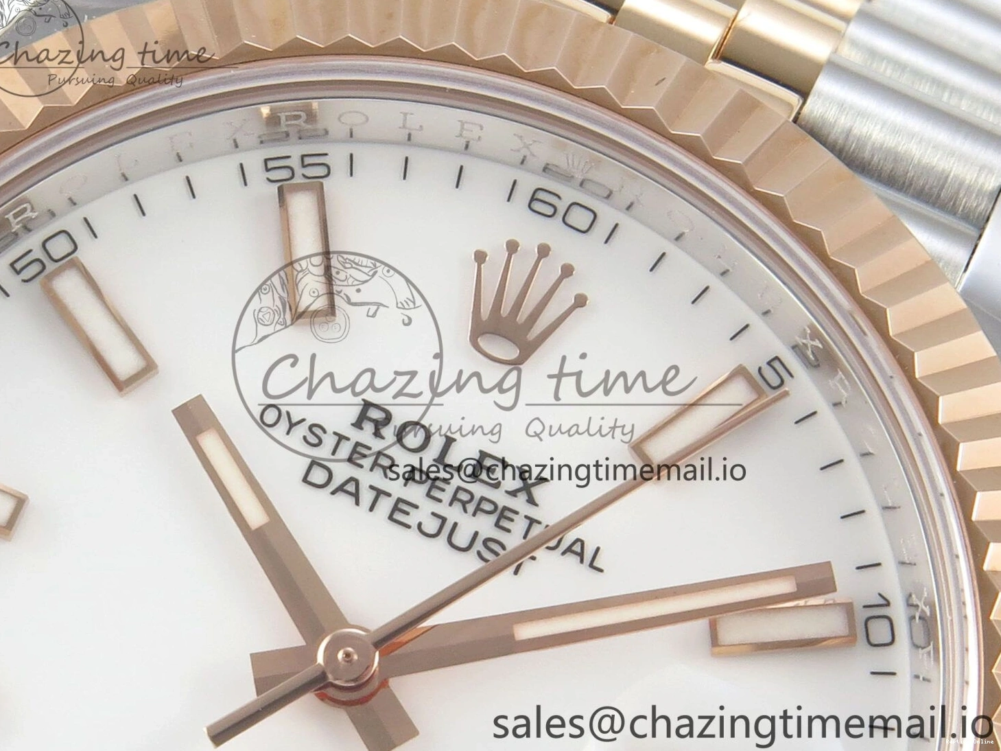 0520 DateJust 41 126331 SS RG ARF 1:1 Best Edition White Stick Dial on Jubilee Bracelet SH3235 (Weighted) StreetReady 199
